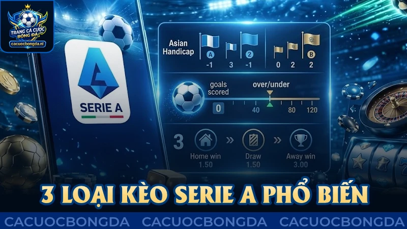 3 loại kèo Serie A phổ biến cần quan tâm