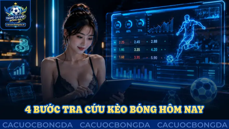 4 bước tra cứu kèo bóng hôm nay cơ bản