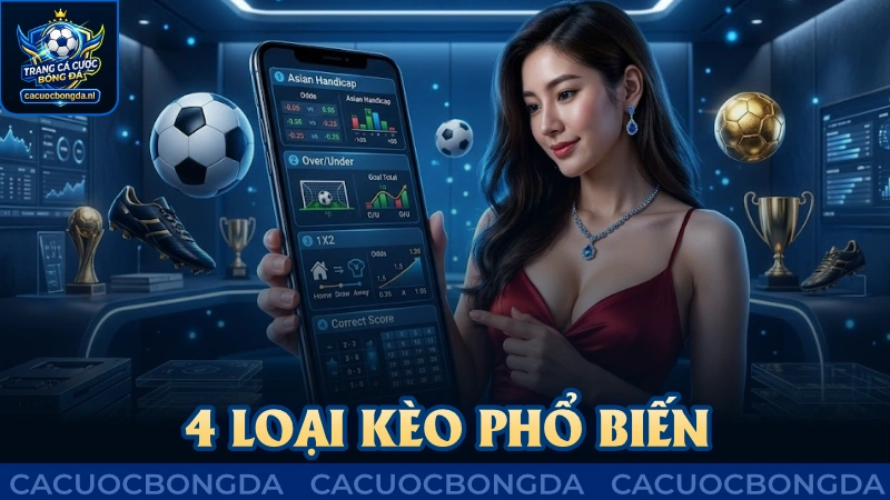 4 loại kèo phổ biến cần nắm vững khi chơi