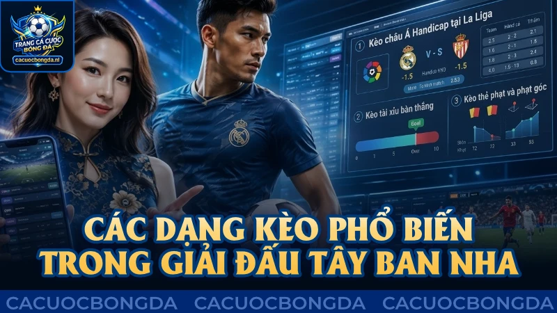 Các dạng kèo phổ biến trong giải đấu Tây Ban Nha