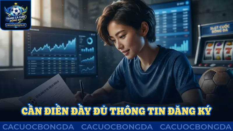 Cần điền đầy đủ thông tin theo yêu cầu đăng ký