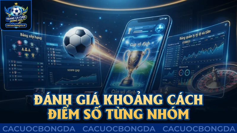 Nhớ đánh giá khoảng cách điểm số giữa từng nhóm