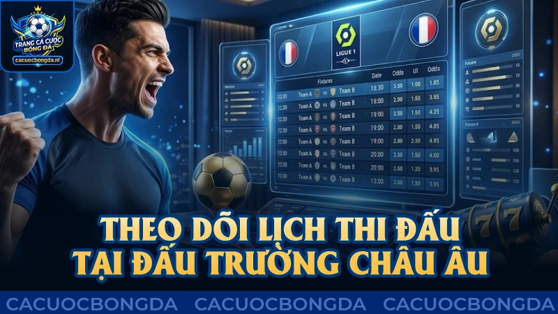 Theo dõi thật kỹ lịch thi đấu tại đấu trường châu Âu