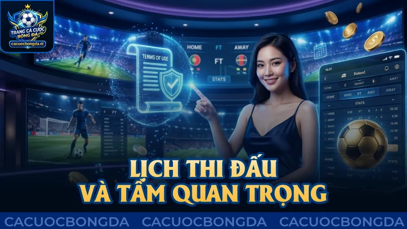 Cần hiểu rõ lịch thi đấu và tầm quan trọng