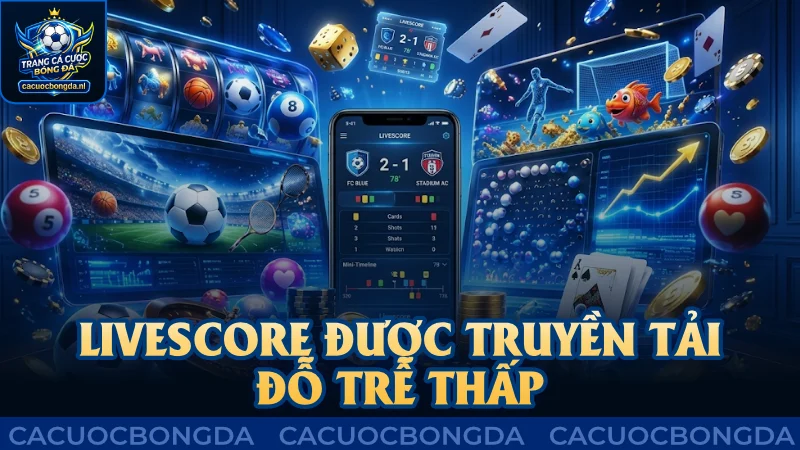 Livescore được truyền tải đỗ trễ cực thấp