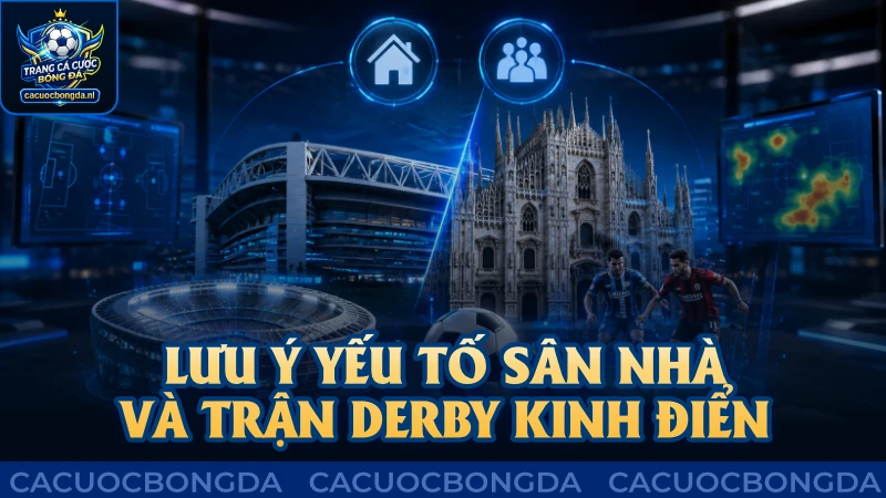 Cần lưu ý yếu tố sân nhà cùng các trận Derby kinh điển