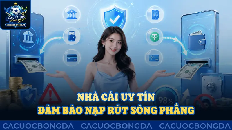 Nhà cái uy tín cần đảm bảo yếu tố nạp rút sòng phẳng