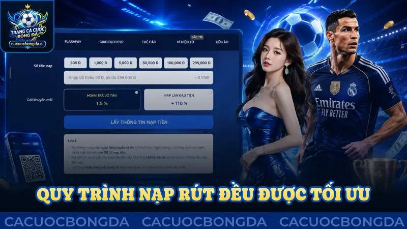Quy trình nạp rút đều được tối ưu khá đơn giản