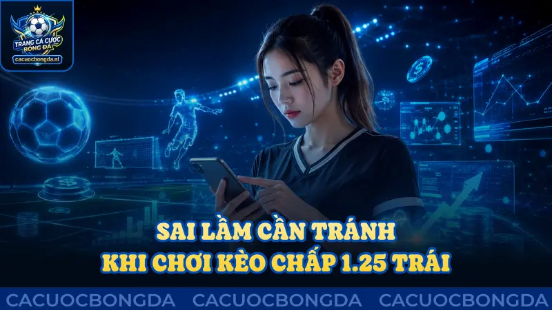 Sai lầm cần tránh khi tham gia kèo chấp 1.25 trái