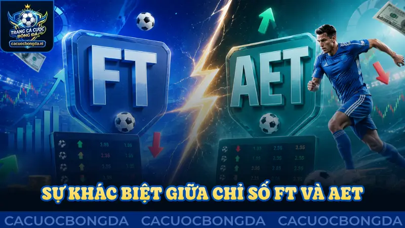 Sự khác biệt giữa chỉ số FT và AET trong bóng đá