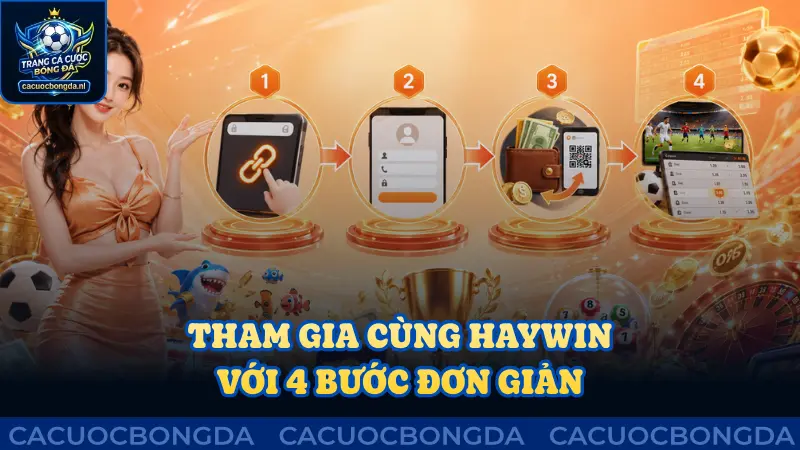 Tham gia cùng Haywin với 4 bước đơn giản cực kỳ