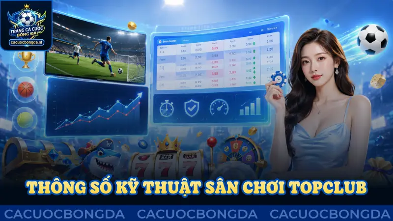 Thông số kỹ thuật tại sân chơi Topclub