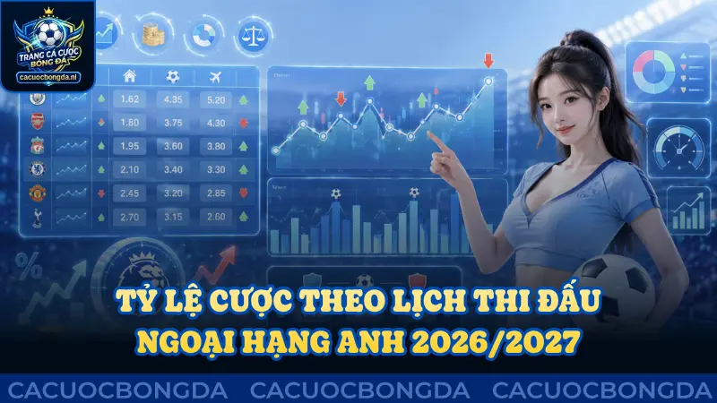 Tỷ lệ cược theo lịch thi đấu 2026/2027 Ngoại Hạng Anh
