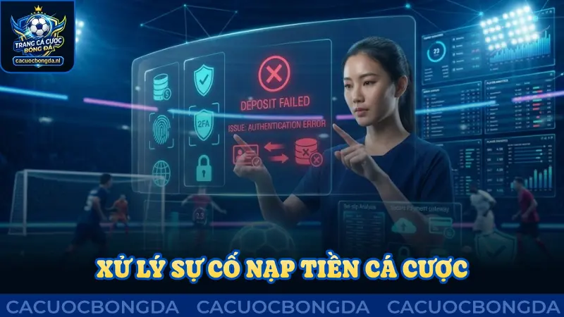 Xử lý sự cố trong quá trình nạp tiền tham gia cá cược